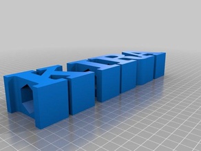 mi texto personalizado lápiz titular de kira signos logotipos 3d print model - Mito3D