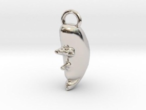 Mond-Anhänger Schmuck blender Monde Halskette Halsketten - Anhänger sculptris 3d print model - Mito3D