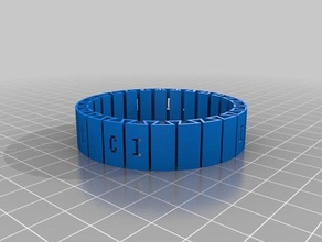 idcibracelet bracciali personalizzato 3d print model - Mito3D