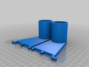 roll spool holder pegboard organization 3d print model - Mito3D