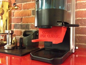 paramétrico de la horquilla portafiltro rancilio rocky espresso grinder cocina comedor openscad pla pieza repuesto útil 3d print model - Mito3D