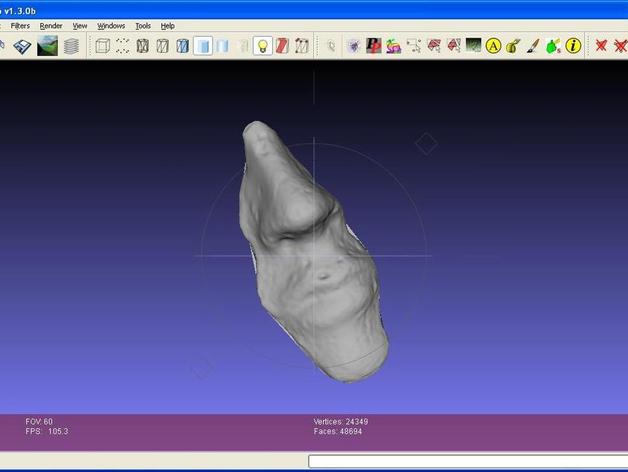 cement face sculpture other 3D print model - Mito3D