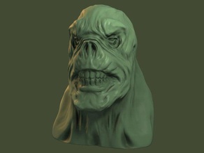 Berg-troll-Kopf Kreaturen Kreatur hea vfxase 3d print model - Mito3D