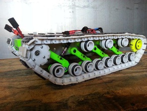 une chenille de char double bras renvoi faisceaux rc des véhicules tank la robotique réservoir pistes 3d print model - Mito3D