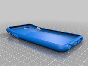 iphone 6 plus case pre-bent mobile Fall 3d print model - Mito3D