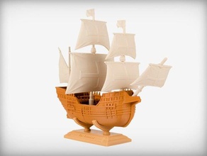 trinidad des véhicules 1519 de l'expédition l'histoire magellan navire 3d print model - Mito3D