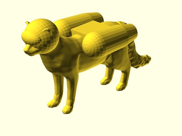 cat jet-pack printable Tiere kitty 3D print model - Mito3D