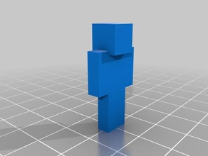 minecraft en blanco de la piel juguete juego accesorios los bloques hombre steve 3d print model - Mito3D