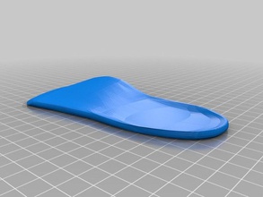 my left customized orthotic insoles customizeable other 3d print model - Mito3D