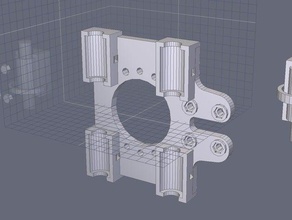 Bau Teile, die lm8uu x-Wagen 3d Drucker hexagon prusa xcarriage 3d print model - Mito3D