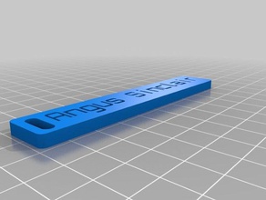 angus bagagli etichetta organizzazione personalizzato 3d print model - Mito3D