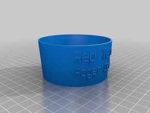 roger cup holder food drink customized 3d print model - Mito3D