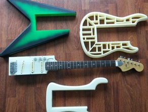 amgp adapto modulaire guitar pro 3d imprimable de la guitare musique électrique 3d print model - Mito3D