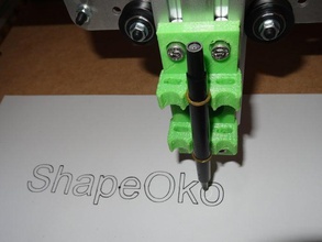shapeoko rubberband kalemlik sanat araçlar 3d print model - Mito3D