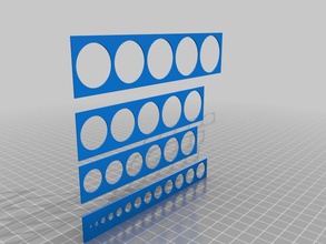 printable hole test array other aoi parametric stl 3d 3d print model - Mito3D
