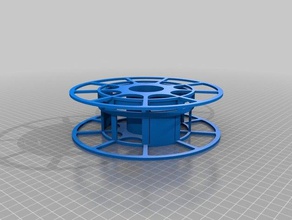 mi personalizados configurable cable de la bobina filamento organización 3d print model - Mito3D