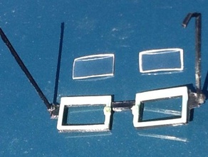 glasses broken frames lenses plastic 3d print model - Mito3D