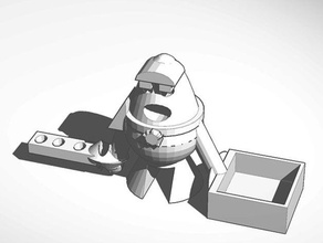 Bleistift halten spaceman Kunst astronaut 3d print model - Mito3D