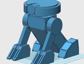 t3 droid model robots kotor laser lasercut cutter robotics star wars 3d print model - Mito3D