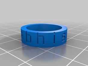 birthday gift rings customized 3d print model - Mito3D