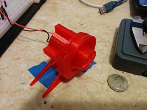 thing437314 50 scale motor housing stand diy compressor remix 3d print model - Mito3D
