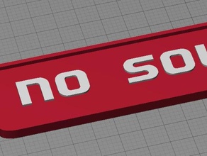 no soliciting sign other 3d print model - Mito3D