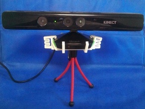 camera tripod holder kinect windows v1 computer mount 3d print model - Mito3D