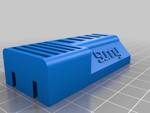 my sunny customized usb stick sd card holder organization 3d print model - Mito3D