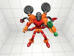 hornet construction toys creation modio modiochallenge robot 3d print model - Mito3D