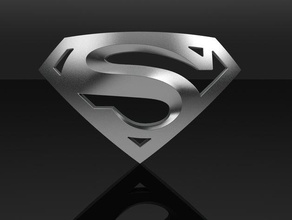 superman 3d logo other part reprap 3d print model - Mito3D