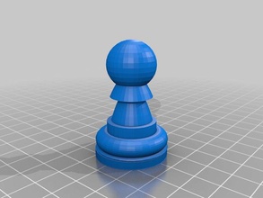 chess set pawn 3d printing games tinkercad 3d print model - Mito3D