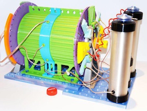 es motorgen l'ingénierie électrostatique générateur 3d print model - Mito3D