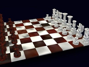 seu único tabuleiro de xadrez 3d print model - Mito3D