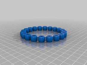 mon personnalisée à l'aise flexy jingly braceletja2 bracelets 3d print model - Mito3D