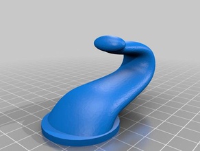 tampa plana elefante gancho a cozinha jantar 3d print model - Mito3D
