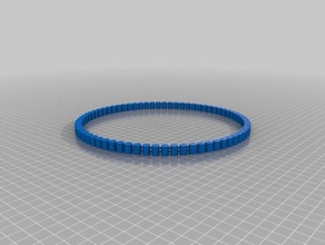 mon personnalisés flexy jingly bracelet bracelets 3d print model - Mito3D