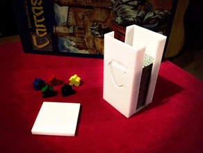 carcassonne-Plättchen-Halter - Spielzeug Spiel Zubehör 3d print model - Mito3D