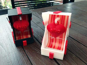 Geschenk-box valentine Schlüsselanhänger Liebe 3d print model - Mito3D