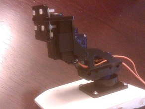 raspberry pi de montagem câmera pan-tilt adaptador eletrônica adafruit pimoroni 3d print model - Mito3D
