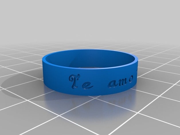anel wizi anéis personalizado 3D print model - Mito3D