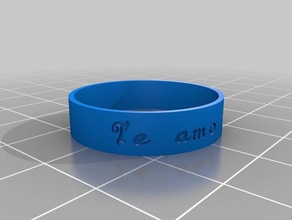 anel wizi anéis personalizado 3d print model - Mito3D