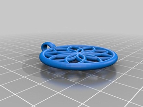 lotus flower pendant jewelry customized 3d print model - Mito3D
