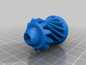 hyperbolic planetary gearset knob other 3d print model - Mito3D