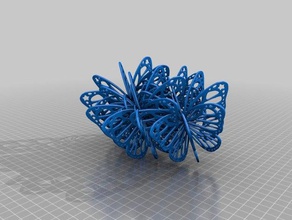 horizontal right butterfly wing manipulation sydney vortice 3d printing 3d print model - Mito3D