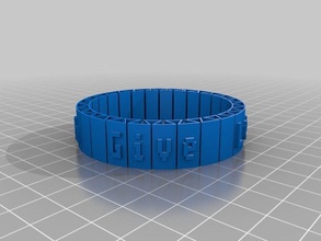 apprendre faire enseigner donner bracelet les bracelets personnalisé 3d print model - Mito3D