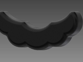 marios bigode 3d impressão banana mario jogo luigi 3d print model - Mito3D