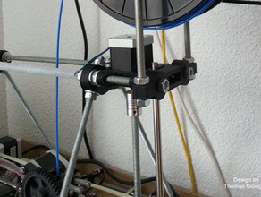 support bobine spool holder prusa i2 3d printer accessories filament prusa2 material 3d print model - Mito3D