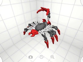 scorpion modio défi la construction les jouets modiochallenge 3d print model - Mito3D