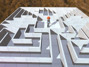roman labyrinth small puzzles 3d print model - Mito3D