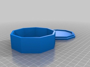 9-sided box containers customized 3d print model - Mito3D